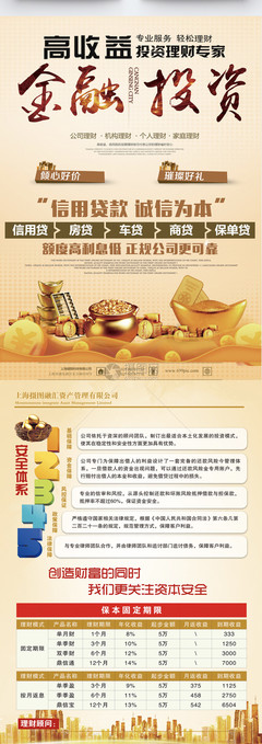 金融投資宣傳單